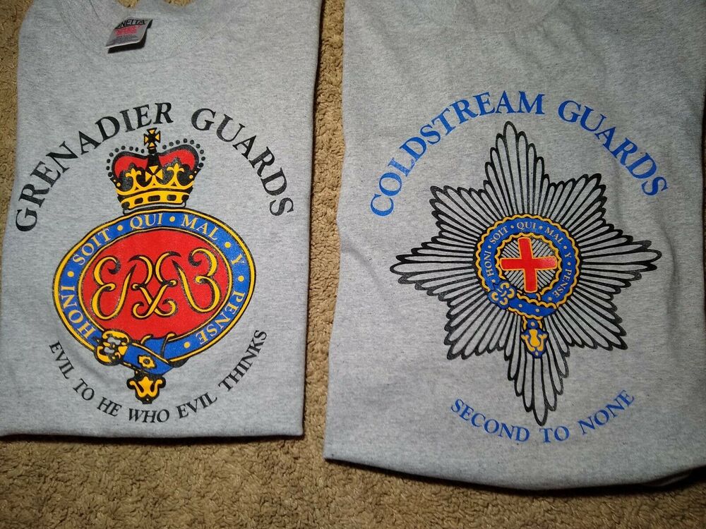 Grenadier Coldstream Guards Military British Army Vintage Single Stitch T-Shirt